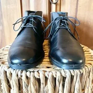 Ecco Men’s Melbourne Black Leather Chukka Dress Boot Size 11 Ecco Men Melbourne Boots Shoes Men main image 3